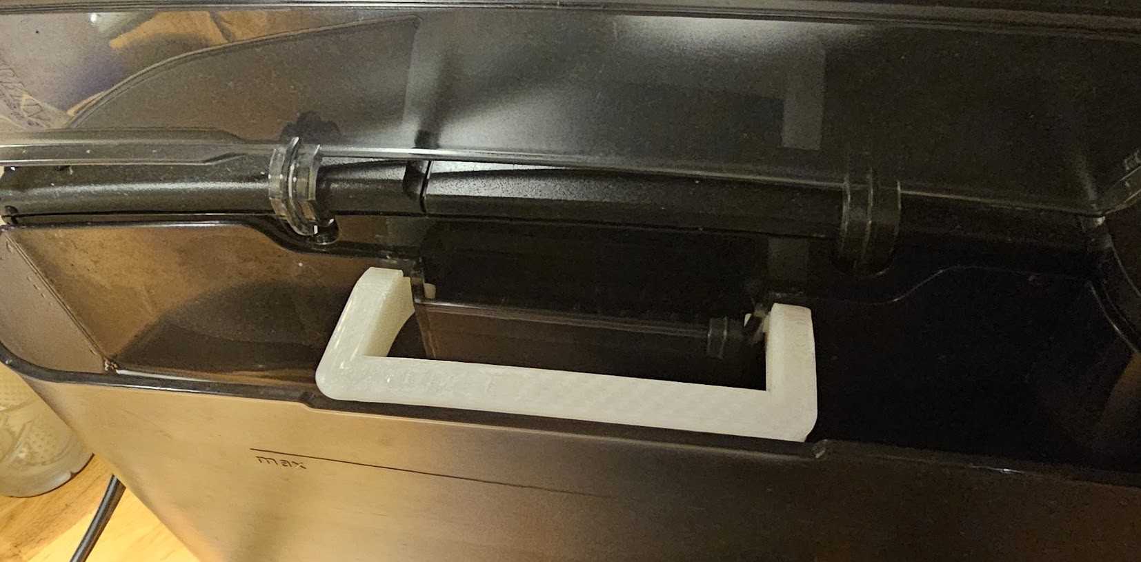 3D-printet håndtak til kaffemaskin